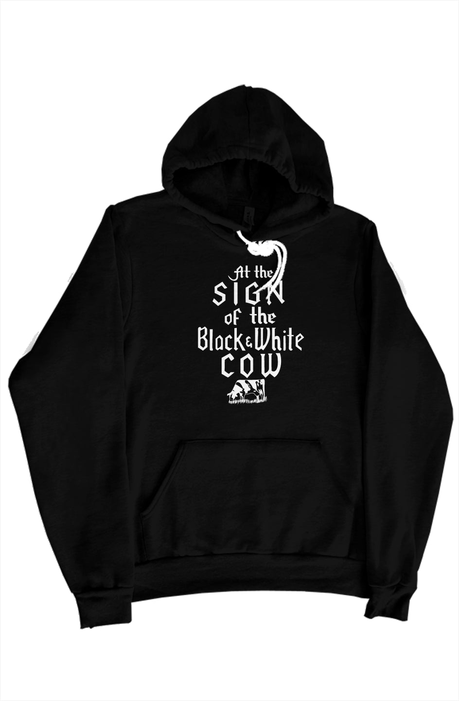 At the Sign of the Black and White Cow Pullover Hoodie