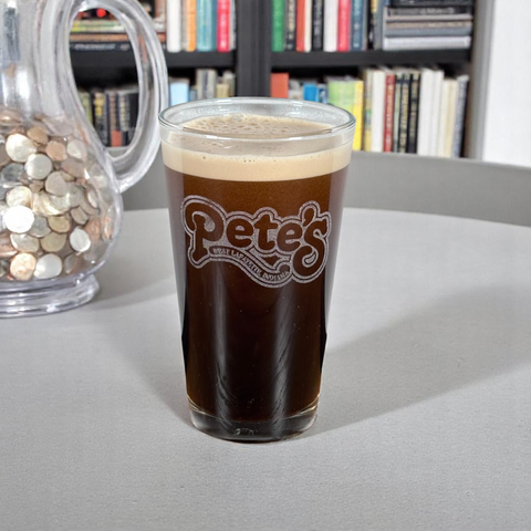 Pete's Bar & Grill Etched Pint Glass